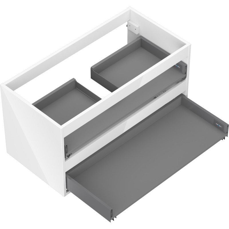 Mexen Box-A valamukapi korpus 90 cm, 2 sahtlit, läikiv valge - 91AX0-0900-470-2-00