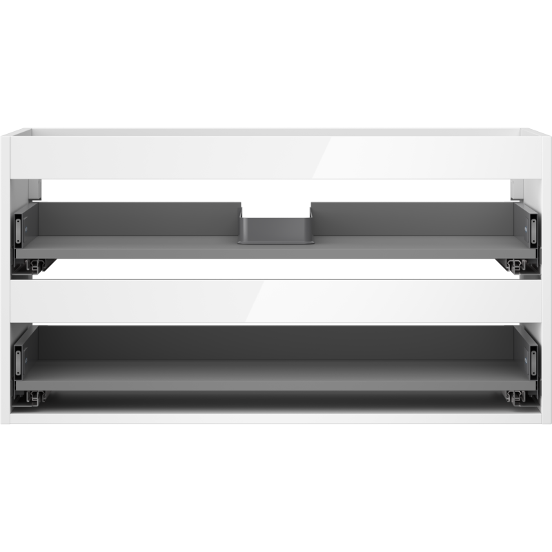 Mexen Box-A armadio sottolavabo 90 cm, 2 cassetti, bianco lucido - 91AX0-0900-470-2-00