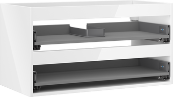 Mexen Box-A kastlichaam voor wastafelmeubel 90 cm, 2 laden, wit glans - 91AX0-0900-470-2-00