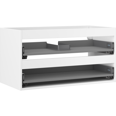 Mexen Box-A 90 cm Vanity Cabinet Body, 2 Drawers, Matte White - 91AX0-0900-470-2-01