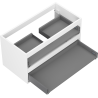 Mexen Box-A 90 cm Vanity Cabinet Body, 2 Drawers, Matte White - 91AX0-0900-470-2-01