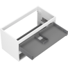 Mexen Box-A kućište ormarića ispod umivaonika 90 cm, 2 ladice, bijela mat - 91AX0-0900-470-2-01
