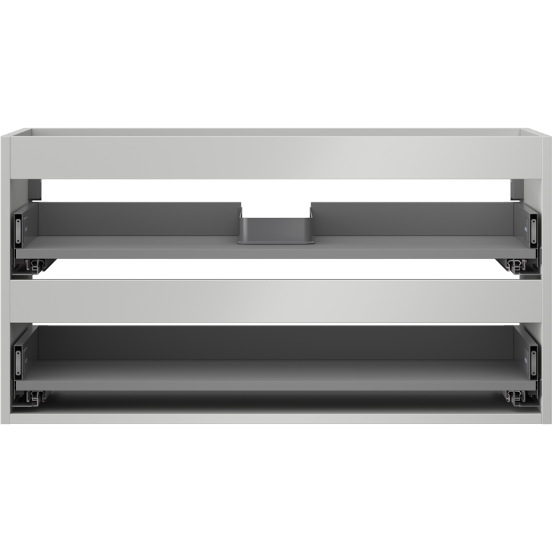 Mexen Box-A cuerpo de mueble bajo lavabo de 90 cm, 2 cajones, gris mate - 91AX0-0900-470-2-62