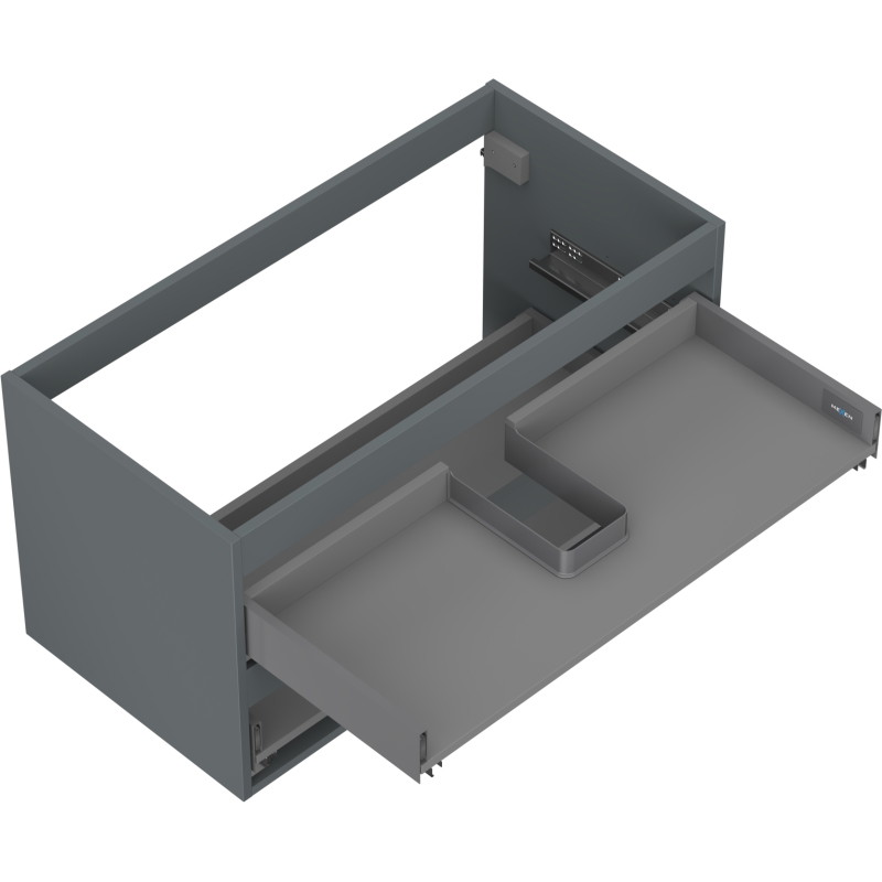 Mexen Box-A valamualuse kapi korpus 90 cm, 2 sahtlit, matt grafiit - 91AX0-0900-470-2-66