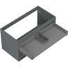 Mexen Box-A korpus szafki podumywalkowej 90 cm, 2 szuflady, grafit mat - 91AX0-0900-470-2-66