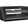 Mexen Box-A korpus ormarića ispod umivaonika 90 cm, 2 ladice, crni sjaj - 91AX0-0900-470-2-70