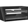 Mexen Box-A korpus szafki podumywalkowej 90 cm, 2 szuflady, czarny połysk - 91AX0-0900-470-2-70