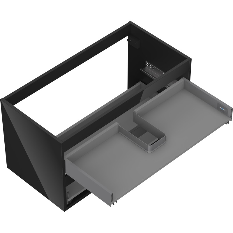 Mexen Box-A valamukapi korpus 90 cm, 2 sahtlit, must läige - 91AX0-0900-470-2-70