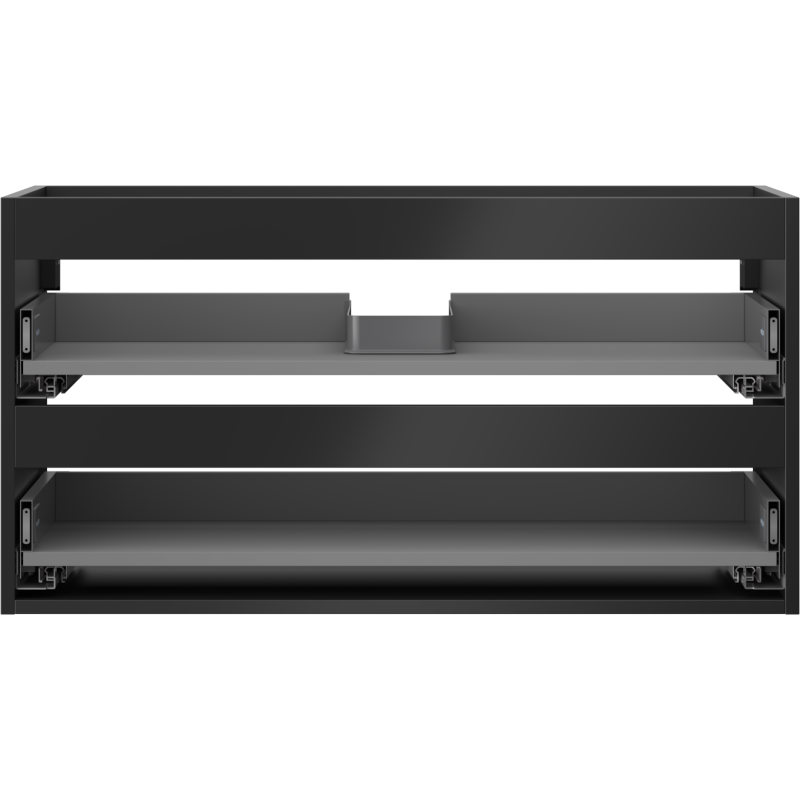 Mexen Box-A Unterschrank-Korpus 90 cm, 2 Schubladen, schwarz matt - 91AX0-0900-470-2-71