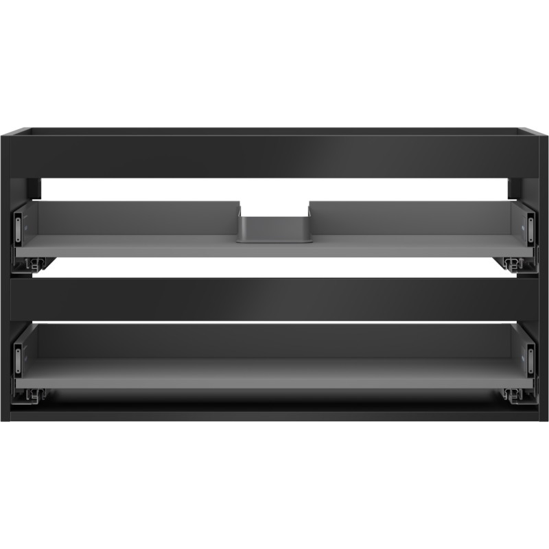 Mexen Box-A valamualuse kapi korpus 90 cm, 2 sahtlit, must matt - 91AX0-0900-470-2-71