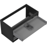 Mexen Box-A corps de meuble sous-lavabo 90 cm, 2 tiroirs, noir mat - 91AX0-0900-470-2-71