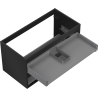Mexen Box-A Korpus des Waschtischunterschranks 90 cm, 2 Schubladen, Schwarz Matt - 91AX0-0900-470-2-71