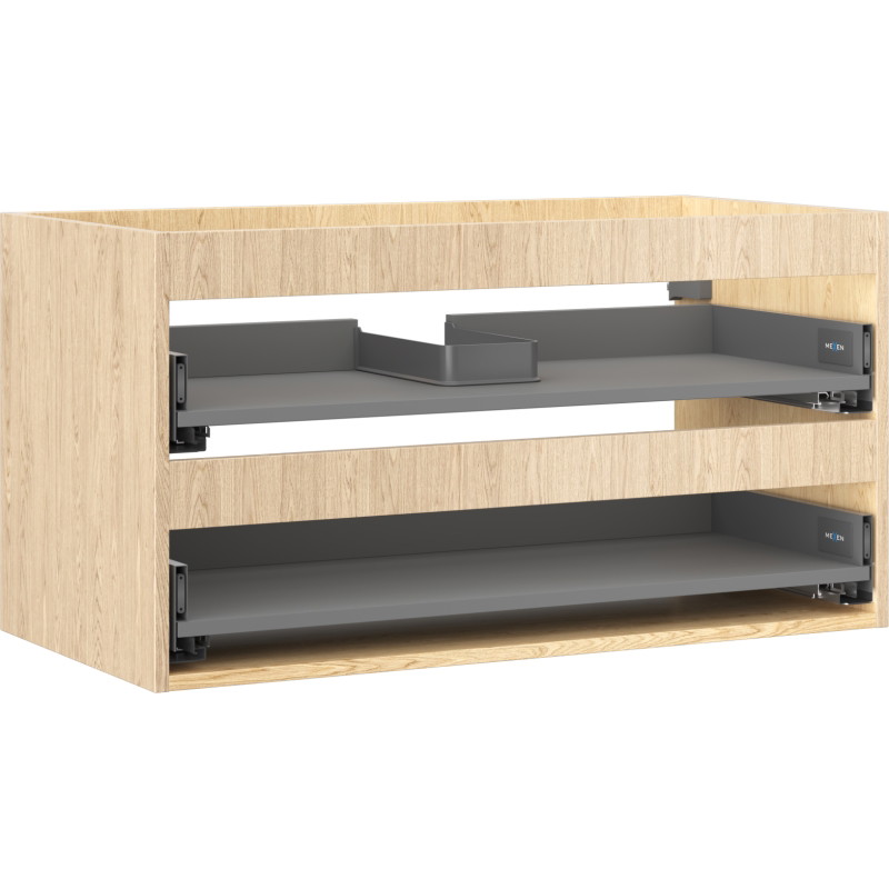 Mexen Box-A valamualuse kapi korpus 90 cm, 2 sahtlit, tamm - 91AX0-0900-470-2-81