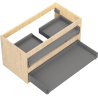 Mexen Box-A valamualuse kapi korpus 90 cm, 2 sahtlit, tamm - 91AX0-0900-470-2-81