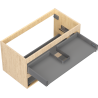 Mexen Box-A Kasten Unterschrank 90 cm, 2 Schubladen, Eiche - 91AX0-0900-470-2-81