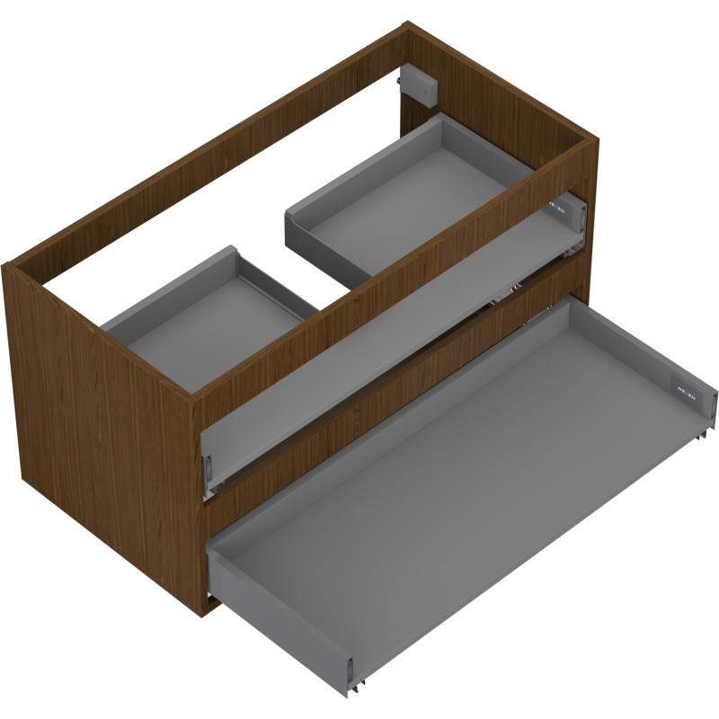 Mexen Box-A valamukappi korpus 90 cm, 2 sahtlit, pähkel - 91AX0-0900-470-2-86