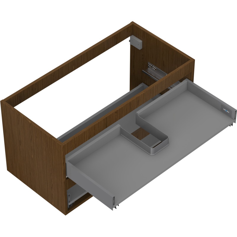Mexen Box-A korpus ormara ispod umivaonika 90 cm, 2 ladice, orah - 91AX0-0900-470-2-86