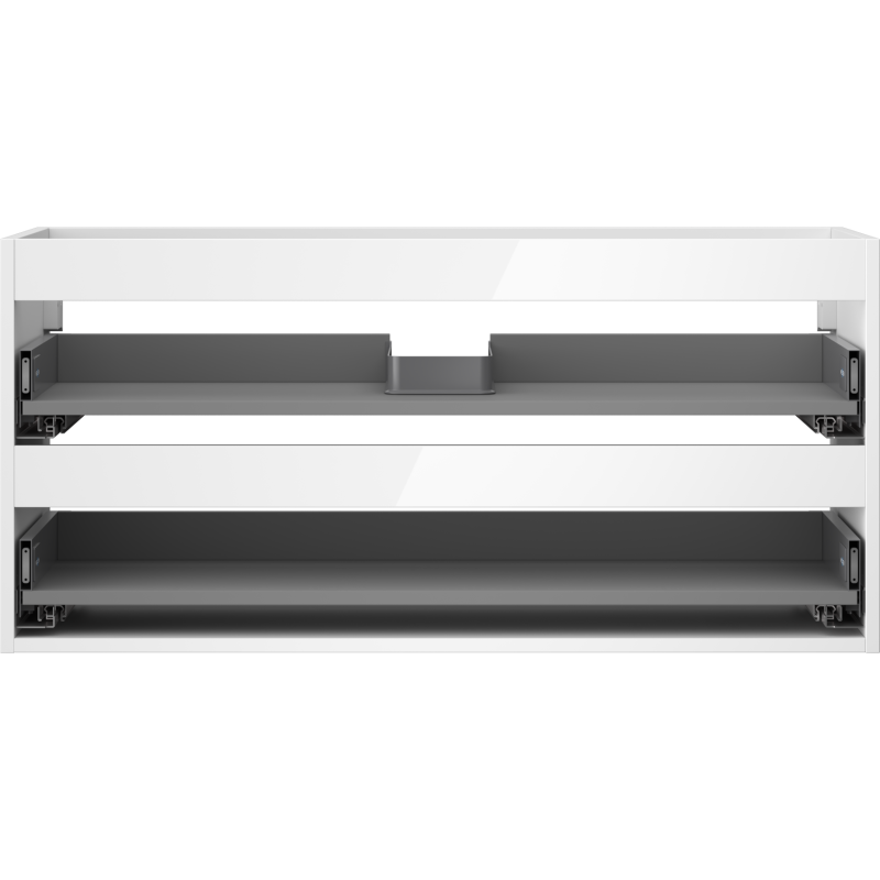 Mexen Box-A corps de meuble sous lavabo 100 cm, 2 tiroirs, blanc brillant - 91AX0-1000-470-2-00