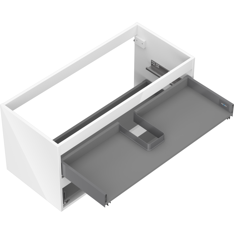 Mexen Box-A korpus szafki podumywalkowej 100 cm, 2 szuflady, biały połysk - 91AX0-1000-470-2-00