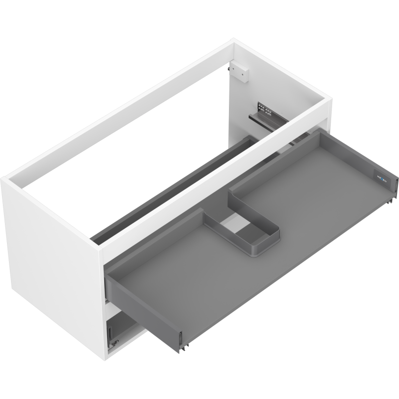 Mexen Box-A korpus szafki podumywalkowej 100 cm, 2 szuflady, biały mat - 91AX0-1000-470-2-01