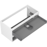 Mexen Box-A 100 cm Vanity Cabinet Frame, 2 Drawers, Matte White - 91AX0-1000-470-2-01