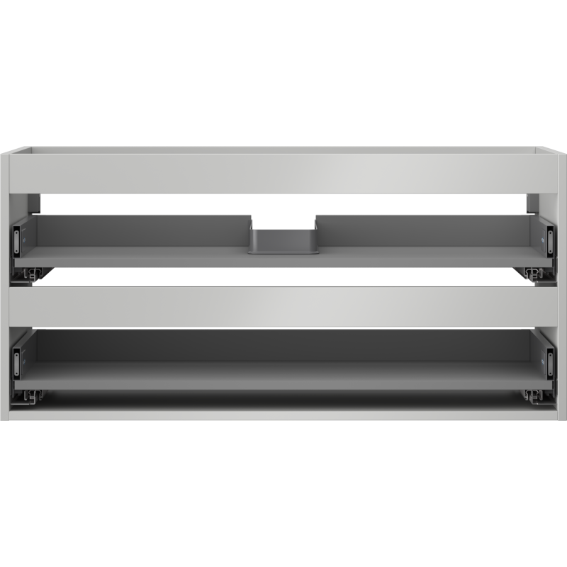 Mexen Box-A corpo de armário de lavatório 100 cm, 2 gavetas, cinza mate - 91AX0-1000-470-2-62