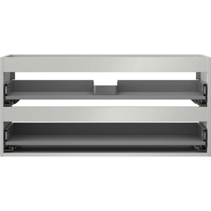 Mexen Box-A kastonderbouw voor wastafel 100 cm, 2 laden, grijs mat - 91AX0-1000-470-2-62