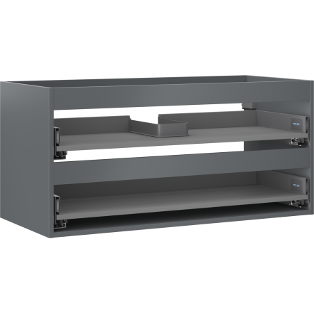Mexen Box-A base cabinet for washbasin 100 cm, 2 drawers, matte graphite - 91AX0-1000-470-2-66