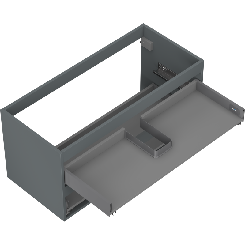 Mexen Box-A base cabinet for washbasin 100 cm, 2 drawers, matte graphite - 91AX0-1000-470-2-66