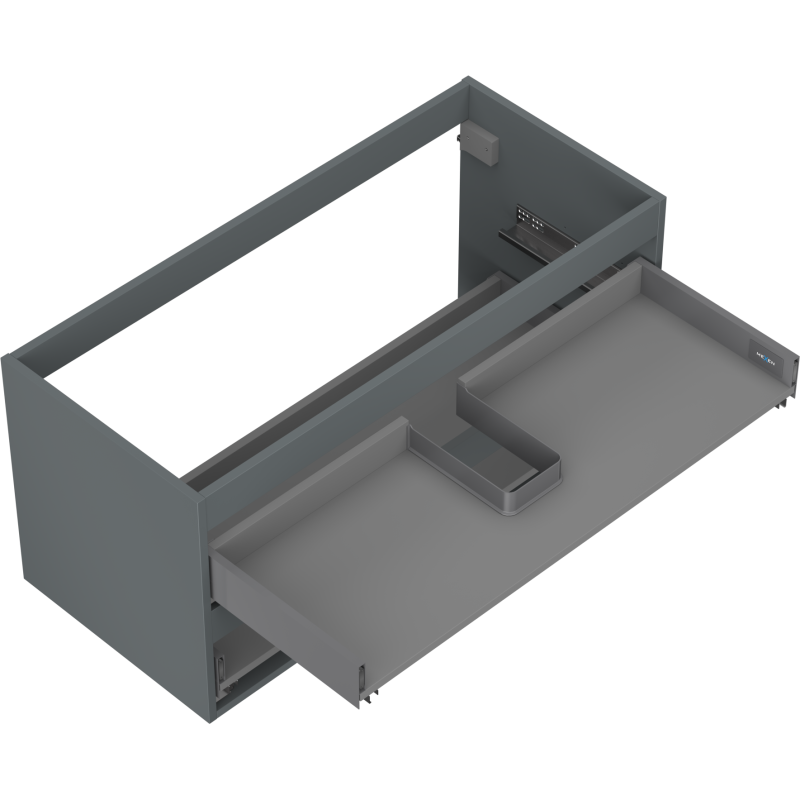 Mexen Box-A korpus szafki podumywalkowej 100 cm, 2 szuflady, grafit mat - 91AX0-1000-470-2-66