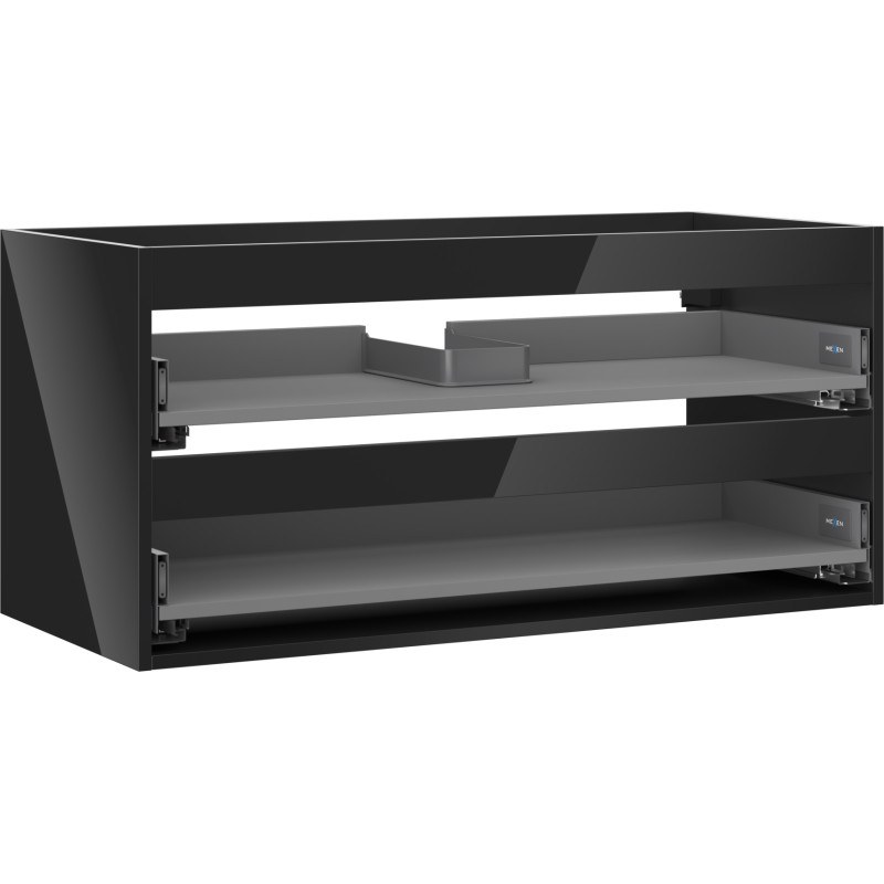 Mexen Box-A valamukapi korpus 100 cm, 2 sahtlit, must läikiv - 91AX0-1000-470-2-70