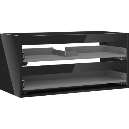 Mexen Box-A korpus szafki podumywalkowej 100 cm, 2 szuflady, czarny połysk - 91AX0-1000-470-2-70