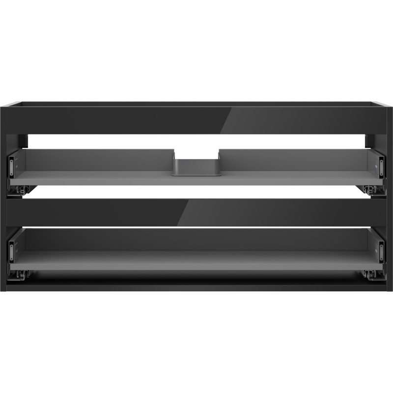 Mexen Box-A valamukapi korpus 100 cm, 2 sahtlit, must läikiv - 91AX0-1000-470-2-70