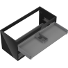 Mexen Box-A korpus szafki podumywalkowej 100 cm, 2 szuflady, czarny połysk - 91AX0-1000-470-2-70