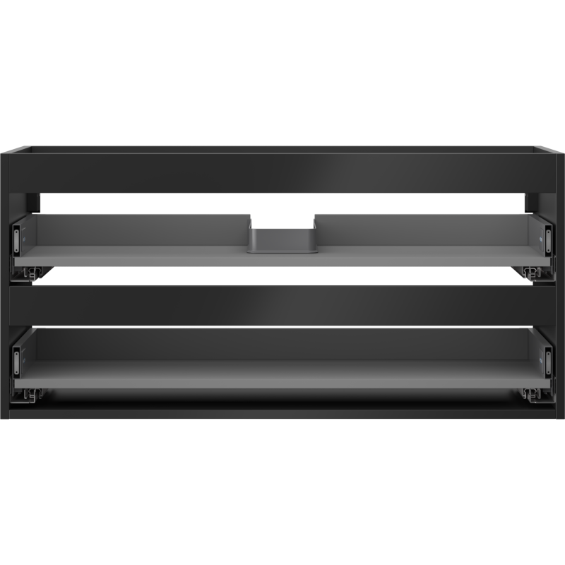 Mexen Box-A corpo di mobile sottolavabo 100 cm, 2 cassetti, nero opaco - 91AX0-1000-470-2-71
