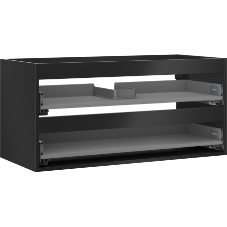 Mexen Box-A Unterschrankkorpus 100 cm, 2 Schubladen, schwarz matt - 91AX0-1000-470-2-71