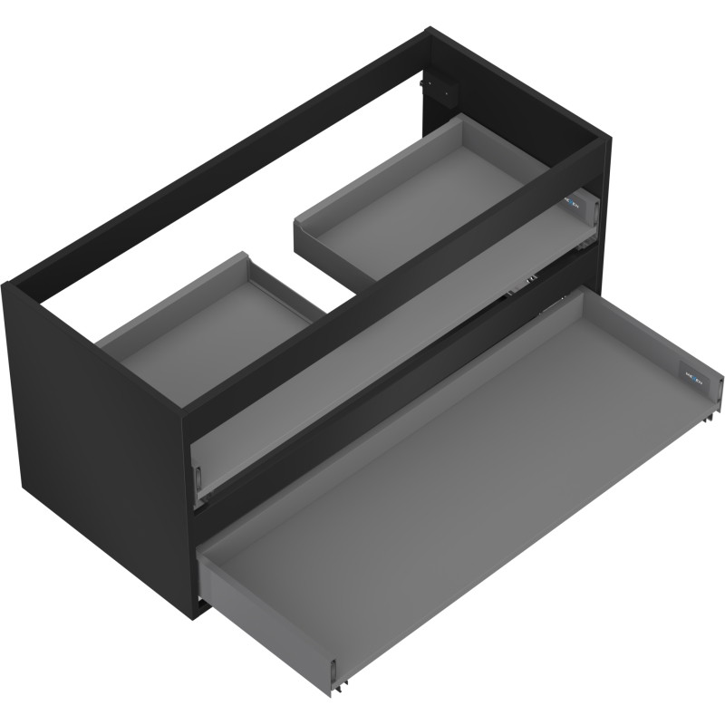 Mexen Box-A valamualusektsioonkapp 100 cm, 2 sahtlit, must matt - 91AX0-1000-470-2-71