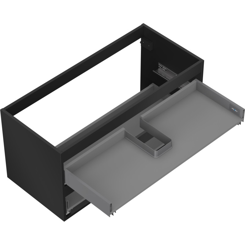 Mexen Box-A korpus ormarića ispod umivaonika 100 cm, 2 ladice, crni mat - 91AX0-1000-470-2-71