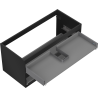 Mexen Box-A korpus ormarića ispod umivaonika 100 cm, 2 ladice, crni mat - 91AX0-1000-470-2-71