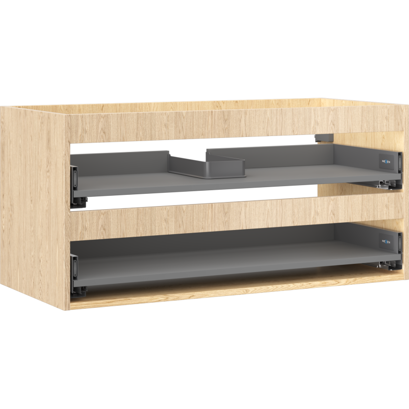 Mexen Box-A corps de meuble sous-lavabo 100 cm, 2 tiroirs, chêne - 91AX0-1000-470-2-81