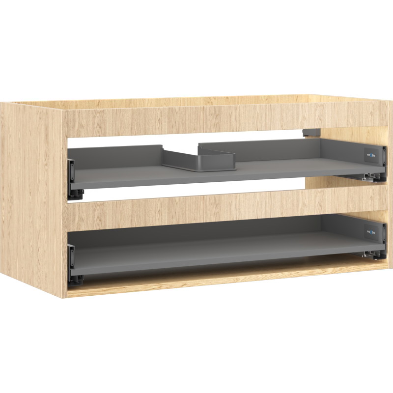 Mexen Box-A valamu aluskapi raam 100 cm, 2 sahtlit, tamm - 91AX0-1000-470-2-81