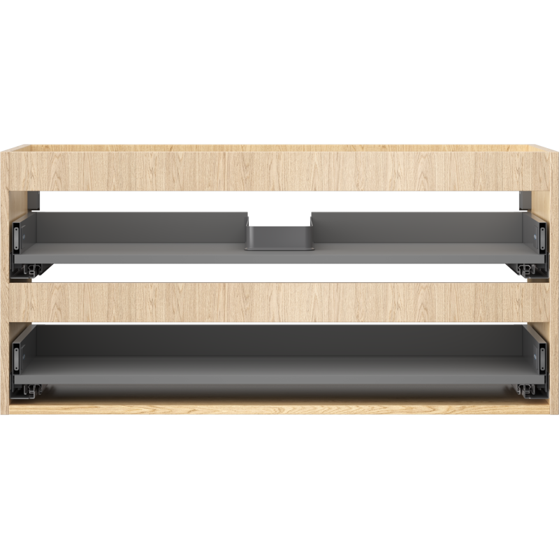 Mexen Box-A cabinet carcass for washbasin 100 cm, 2 drawers, oak - 91AX0-1000-470-2-81