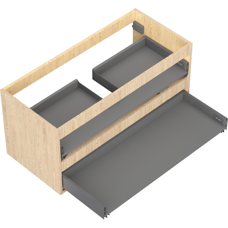 Mexen Box-A valamu aluskapi raam 100 cm, 2 sahtlit, tamm - 91AX0-1000-470-2-81