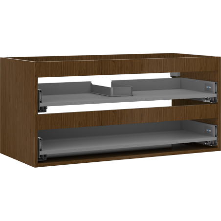 Mexen Box-A corpo del mobiletto sottolavabo 100 cm, 2 cassetti, noce - 91AX0-1000-470-2-86