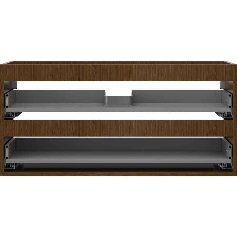 Mexen Box-A cuerpo del mueble bajo lavabo 100 cm, 2 cajones, nogal - 91AX0-1000-470-2-86