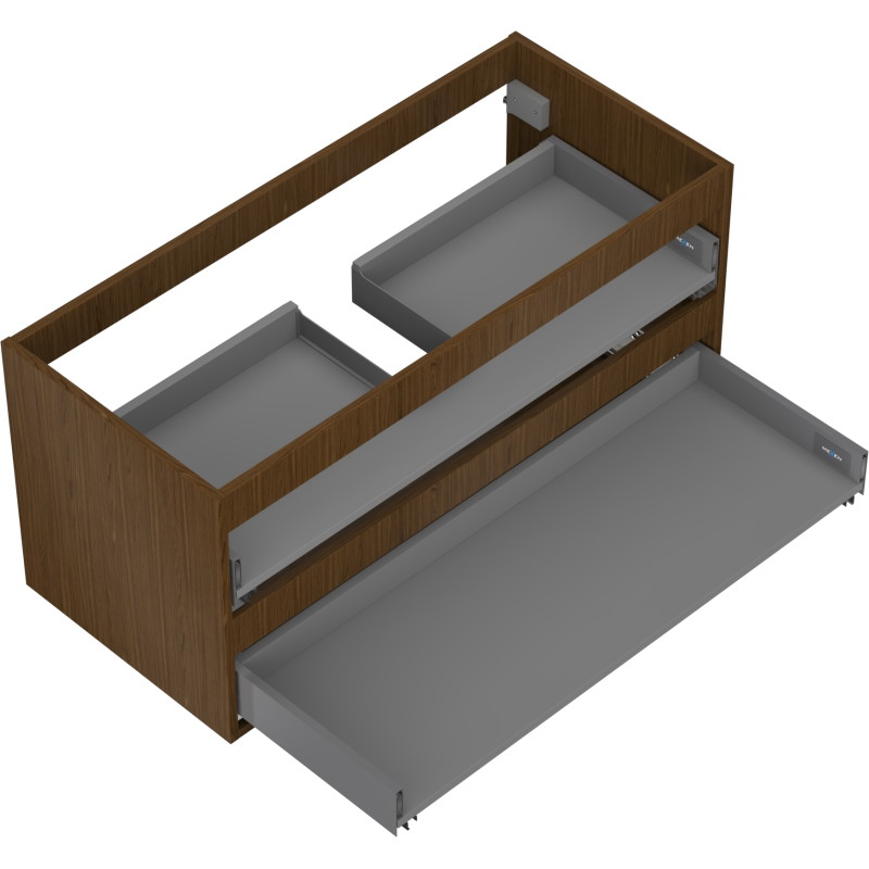 Mexen Box-A valamualuse kapi korpus 100 cm, 2 sahtlit, pähkel - 91AX0-1000-470-2-86