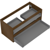 Mexen Box-A valamualuse kapi korpus 100 cm, 2 sahtlit, pähkel - 91AX0-1000-470-2-86