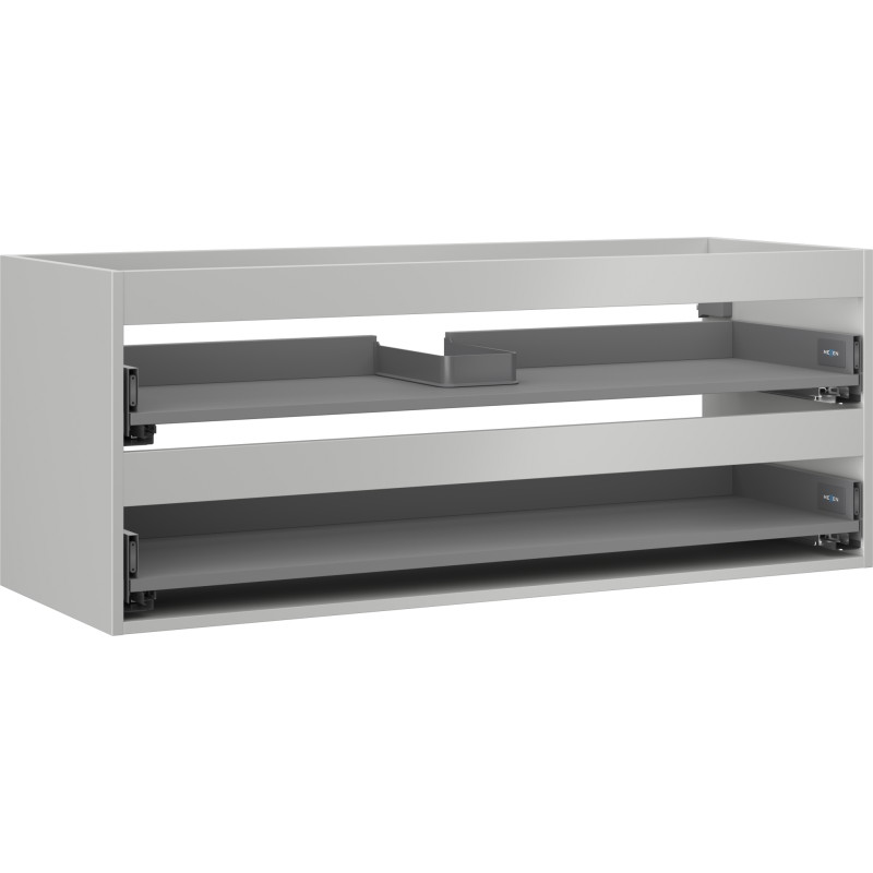 Mexen Box-A kappkorpus valamukappi jaoks 120 cm, 2 sahtlit, hall matt - 91AX0-1200-470-2-62