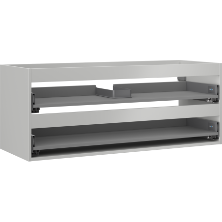 Mexen Box-A 120 cm:n pesuallaskaapin runko, 2 laatikkoa, harmaa matta - 91AX0-1200-470-2-62