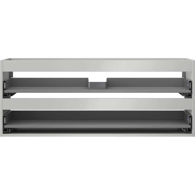 Mexen Box-A cuerpo del gabinete de lavabo 120 cm, 2 cajones, gris mate - 91AX0-1200-470-2-62